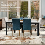 Modern Abstract Area Rug Living Room Extra Large