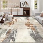 Modern Abstract Area Rug Living Room Extra Large