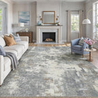 Modern Abstract Area Rug Living Room Extra Large