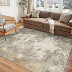 Modern Abstract Area Rug Living Room Extra Large