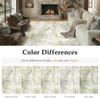 Modern Abstract Area Rug Living Room Extra Large