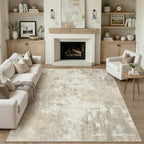 Modern Abstract Area Rug Living Room Extra Large