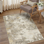 Modern Abstract Area Rug Living Room Extra Large