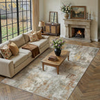 Modern Abstract Area Rug Living Room Extra Large