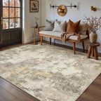 Modern Abstract Area Rug Living Room Extra Large