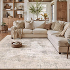Modern Abstract Area Rug Living Room Extra Large
