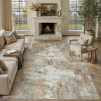 Modern Abstract Area Rug Living Room Extra Large