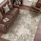 Modern Abstract Area Rug Living Room Extra Large