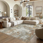 Modern Abstract Area Rug Living Room Extra Large