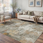 Modern Abstract Area Rug Living Room Extra Large