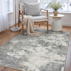 Modern Abstract Area Rug Living Room Extra Large