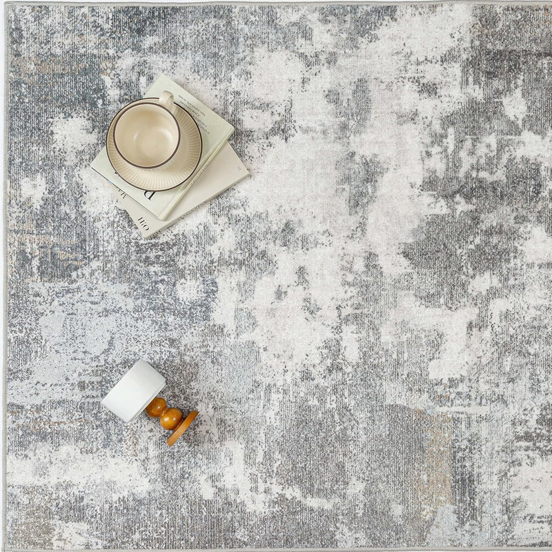 Hallway Runner Rug Washable Abstract Carpet Non