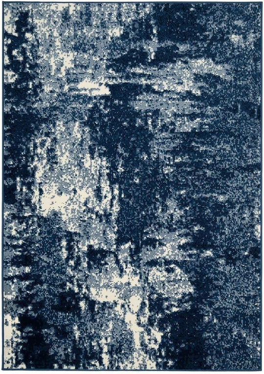 Modern Abstract Living Room Area Rug Painterly Brushstroke