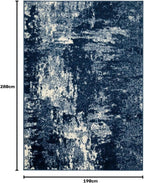 Modern Abstract Living Room Area Rug Painterly Brushstroke