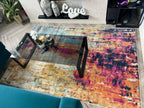 Modern Abstract Pattern Rugs Thin Pile