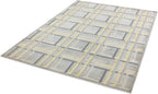 Modern Abstract Shiny Rug Silky Shimmer Soft High-Shine