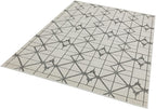 Modern Abstract Shiny Rug Silky Shimmer Soft High-Shine