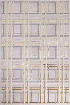 Modern Abstract Shiny Rug Silky Shimmer Soft High-Shine