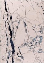 Modern Abstract Shiny Rug Silky Shimmer Soft High-Shine