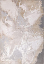 Modern Abstract Shiny Rug Silky Shimmer Soft High-Shine