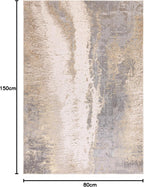 Modern Abstract Shiny Rug Silky Shimmer Soft High-Shine