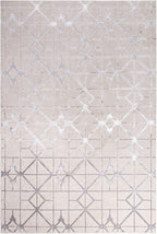 Modern Abstract Shiny Rug Silky Shimmer Soft High-Shine