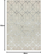 Modern Abstract Shiny Rug Silky Shimmer Soft High-Shine