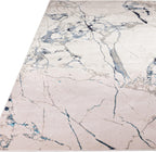 Modern Abstract Shiny Rug Silky Shimmer Soft High-Shine