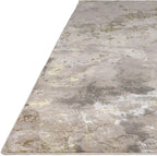 Modern Abstract Shiny Rug Silky Shimmer Soft High-Shine