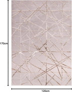 Modern Abstract Shiny Rug Silky Shimmer Soft High-Shine