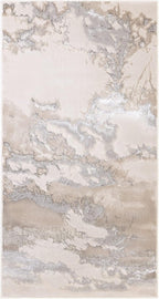 Modern Abstract Shiny Rug Silky Shimmer Soft High-Shine