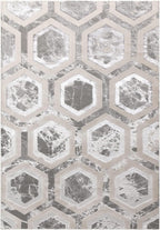 Modern Abstract Shiny Rug Silky Shimmer Soft High-Shine