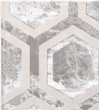 Modern Abstract Shiny Rug Silky Shimmer Soft High-Shine