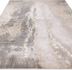 Modern Abstract Shiny Rug Silky Shimmer Soft High-Shine