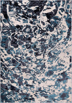 Modern Abstract Shiny Rug Silky Shimmer Soft High-Shine