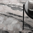 Modern Abstract Shiny Rug Silky Shimmer Soft High-Shine