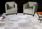 Modern Abstract Shiny Rug Silky Shimmer Soft High-Shine