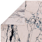 Modern Abstract Shiny Rug Silky Shimmer Soft High-Shine