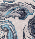 Modern Abstract Shiny Rug Silky Shimmer Soft High-Shine