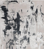 Modern Abstract Shiny Rug Silky Shimmer Soft High-Shine