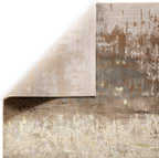 Modern Abstract Shiny Rug Silky Shimmer Soft High-Shine
