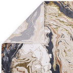 Modern Abstract Shiny Rug Silky Shimmer Soft High-Shine