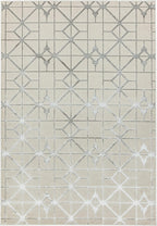Modern Abstract Shiny Rug Silky Shimmer Soft High-Shine