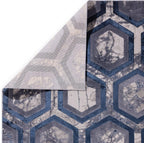 Modern Abstract Shiny Rug Silky Shimmer Soft High-Shine