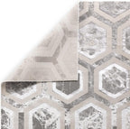 Modern Abstract Shiny Rug Silky Shimmer Soft High-Shine