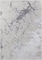 Modern Abstract Shiny Rug Silky Shimmer Soft High-Shine