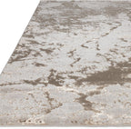 Modern Abstract Shiny Rug Silky Shimmer Soft High-Shine