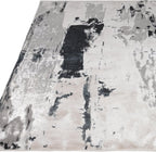Modern Abstract Shiny Rug Silky Shimmer Soft High-Shine