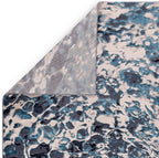 Modern Abstract Shiny Rug Silky Shimmer Soft High-Shine