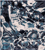 Modern Abstract Shiny Rug Silky Shimmer Soft High-Shine